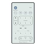ZWP Replacement Remote Control fit for Bose Wave Radio II AWR1B1 AWR1B2 (White)