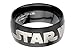 Star Wars Jewelry Men's Black Star Wars Logo Stainless Steel Ring, Size 10