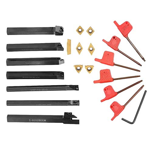 Set completo de herramientas para torno de 7 herramientas mini miniatura 4