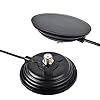 UAYESOK Base de Montage magnétique pour antenne HF/VHF/UHF Base de 4,3 Pouces (110 mm) avec câble coaxial RG58 5M (16,4 Pieds) Prise PL-259 pour émetteur-récepteur Radio Marine Bande UHF Felmale CB