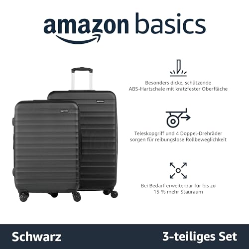 Kofferset Amazon Basics Hartschalen – 3-teiliges Set