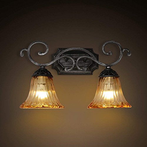 Lámpara de pared vintage de doble cabezal para crear un ambiente de bar en casa