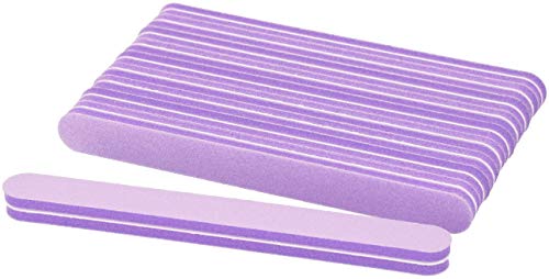 99nails 10 Stück Profi Buffer Nagelfeile Gerade Lila Nagelstudio Buffer Feile 100/180 Körnung Profibuffer