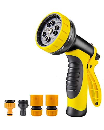AOLEAD Pistolet d'arrosage, Pistolet Arrosoir avec 8 Modes d'Arrosage pour Lavage de Voiture, Arrosage des Plantes, Douche pour Animaux de Compagnie