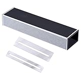 【Schleifen oder Polieren】Bundnivelliertool (150x38x25 mm) mit selbstklebenden Schleifpapierstreifen zum Schleifen oder Polieren, um das Problems des Bundgeräusche zu lösen. Und die Schleifpapierstreifen mit 400, 600, 1000, 1200 Körnung können Ihren unterschiedlichen Polierbedürfnissen erfüllen