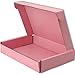 Lmuze 6x4x1 inches Small Shipping Boxes Set of 50 - Pink Mailer Corrugated Cardboard Boxes for Shipping Packaging Mailing Products