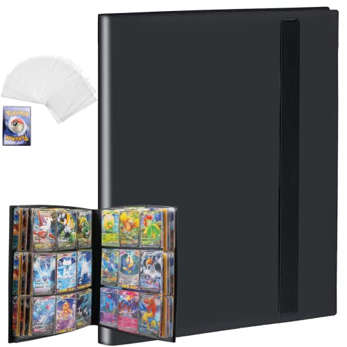 Classeur Pokemon 432 Pochettes pour Cartes de Jeu | 9 Cartes par page 24 Pages| Porte Carte de Jeux A4 pas cher | (Harry Potter, GX Gi, Lego, Yu Magic, Display, Naruto, Boite, Oh) Pochette Album