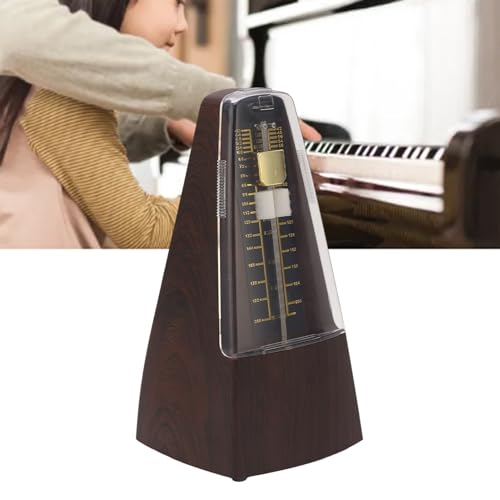 Mechanical Metronome Black Universal Metronome 40 To 208 Bpm Precise Rhythm Elegant Design Music Timer for Piano Guitar Violin Drums and Other Instruments Standard Loud Sound