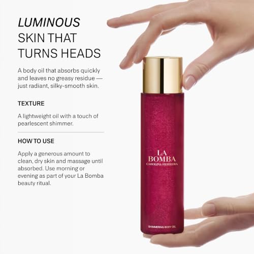 Carolina Herrera La Bomba Shimmering Body Oil, view 5