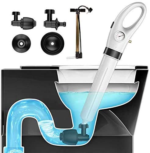 Toilet Plunger Ablass Débloceur Hochdruck-Luft Blaster Abflussreiniger Mit Hohen Leistungsfähigen 4 Köpfen Bei Applied Küche Badezimmer