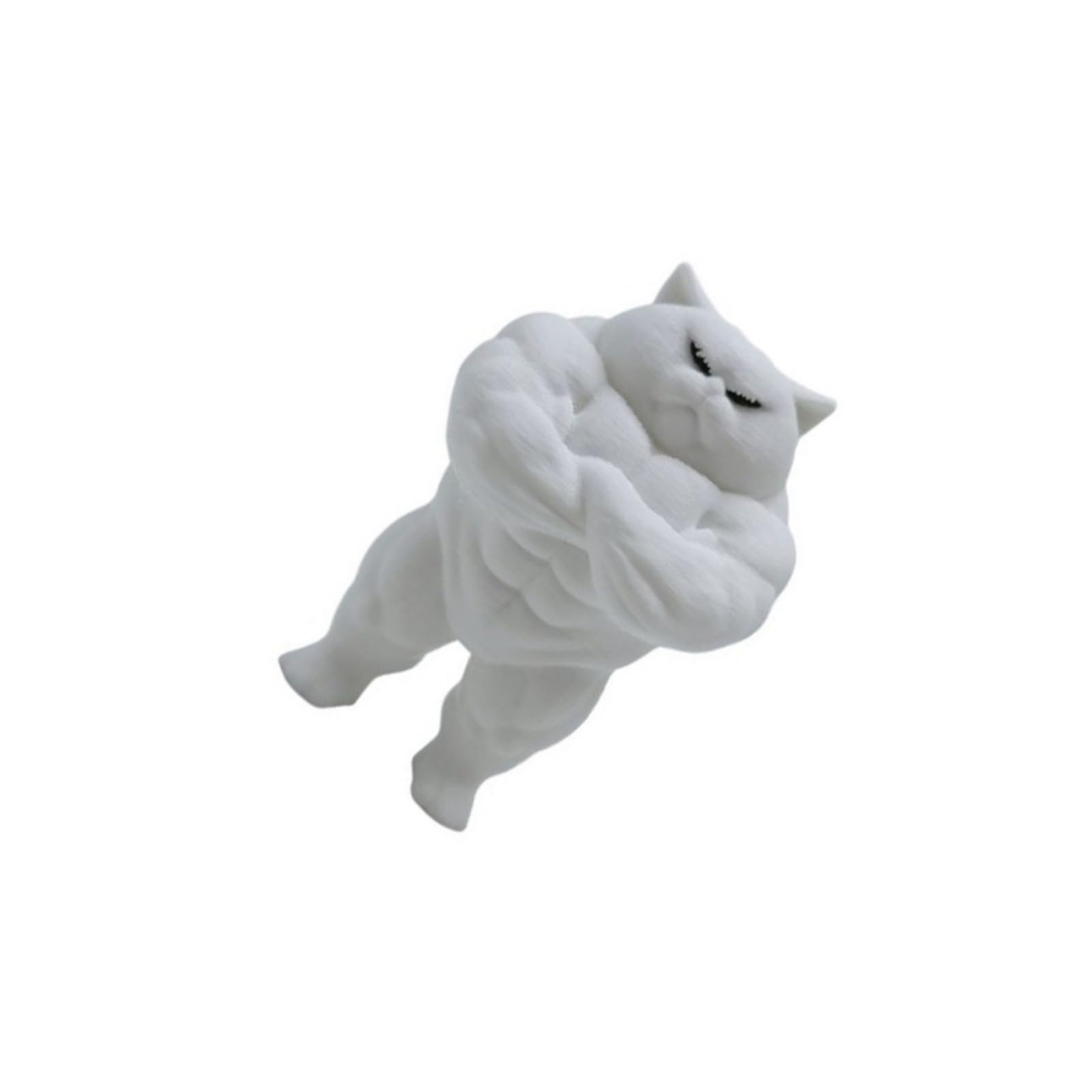 hogtnd Muscular Cats Statue Table Decoration Collectible Sculpture Funny Figurines Muscular Cats