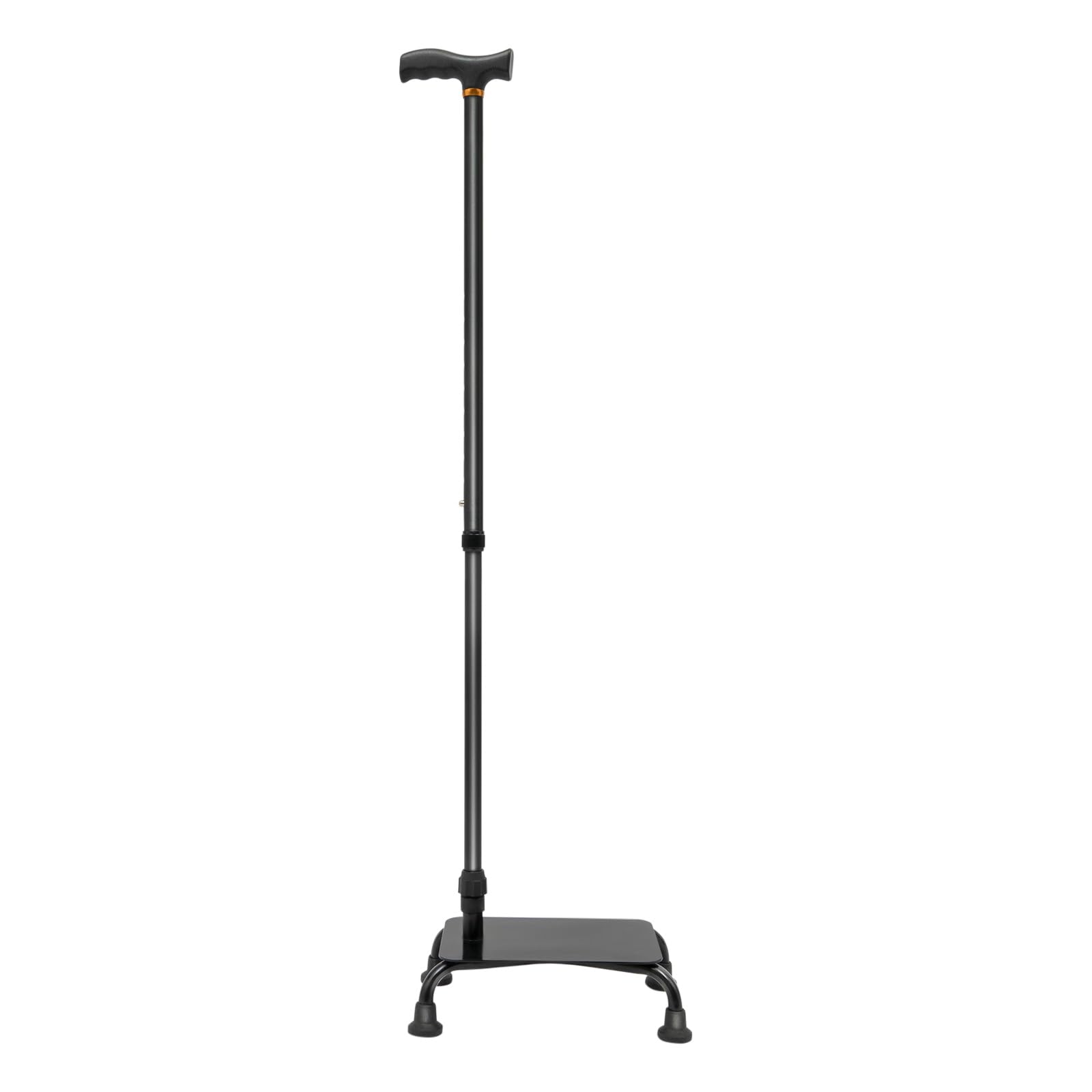 Bastón ajustable en altura – Bastón con 4 patas, 85 – 105 cm, capacidad de carga de 150 kg, almohadilla de goma antideslizante, ayuda para subir escaleras para personas mayores, discapacitados y