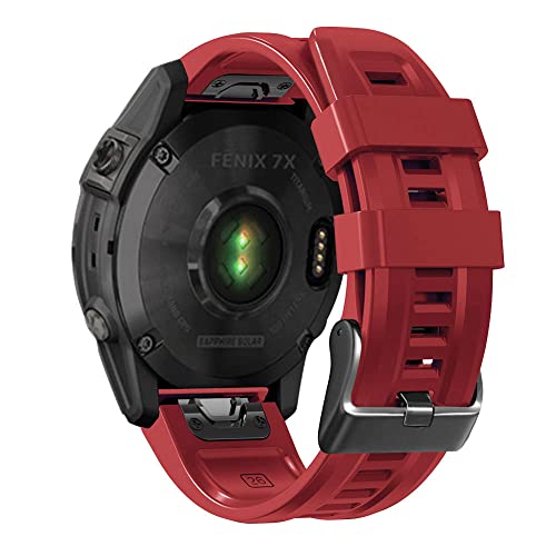 Correa de silicona de 22mm para Garmin Fenix 7 con ajuste rápido antitirones 3