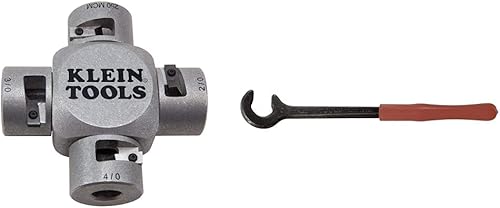 Klein Tools Pelacables grande (2/0-250 MCM) y doblador de cables, 12 pulgadas