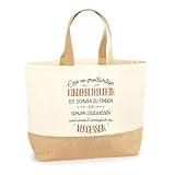 Planetee Jutebeutel Großartige Kinderbetreuerin - Einkaufstasche und Strandtasche aus Baumwolle und Jute, Geschenk zum Ruhestand, Abschied, Geburtstag für Kollegin oder Chefin