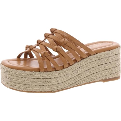 Sandale cale NINE WEST Cristy pour femme en cuir noir confortable