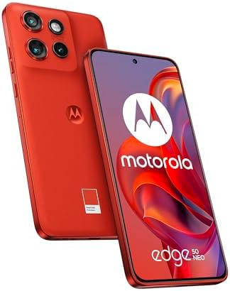 Motorola edge 50 neo 8/256GB, Fotocamera Sony LYTIA™ 700C 50+13+10MP selfie 32MP, Display 6.36" pOLED 120Hz, IP68, MediaTek MTK 24M, batteria 4310mAh, ricarica 68W, Android 14, PANTONE Poinciana
