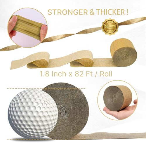 Image of PartyWoo Crepe Paper Streamers 8 Rolls 656ft, Pack of Black, Gold and Silver Party Streamers, Crepe Paper for Birthday Decorations, Party Decorations, Wedding Decorations (1.8 in x 82 Ft /Roll)