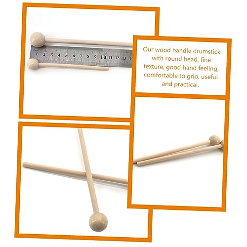 2 pares de baquetas de madera para percusión miniatura 7