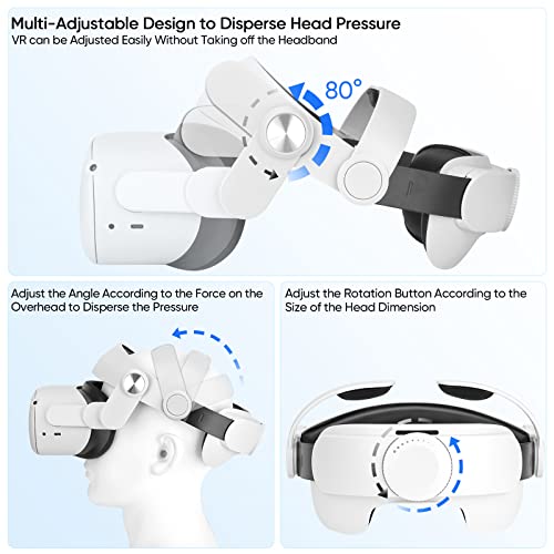 Sarlar Head Strap Accessories Compatible With Meta Quest 2 thumb #3