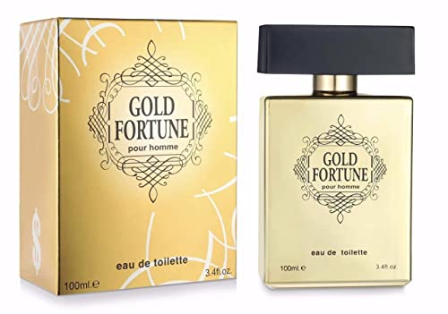 Eau de toilette pour homme Gold Fortune 100 ml flacon spray