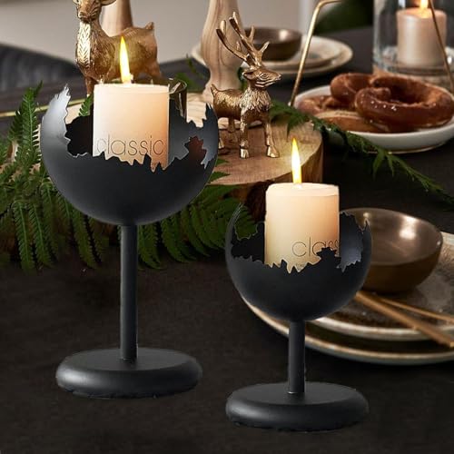 Bougeoir en fer centre de table festif d'exception - 3