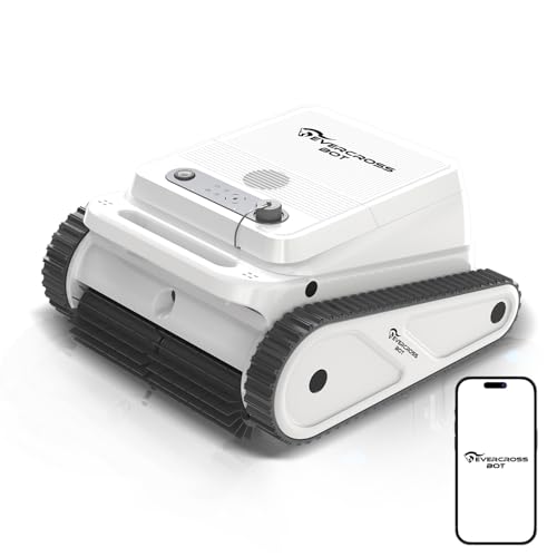 EVERCROSS BOT U8 Robot de Piscina, Robot Piscina Limpiafondos y Paredes Dura hasta 120 Min, 4 Modelos, Motor Cuádruple, Navegación Inteligente, Estacionamiento Automático, Piscinas 200m² (Blanco-App) EVERCROSS BOT U8 Robot de Piscina, Robot Piscina Limpiafondos y Paredes Dura hasta 120 Min, 4 Modelos, Motor Cuádruple, Navegación Inteligente, Estacionamiento Automático, Piscinas 200m² (Blanco-App)