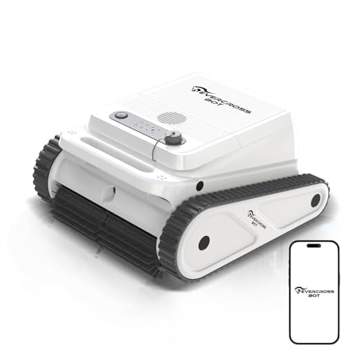 EVERCROSS BOT U8 Poolroboter Boden und Wand, Kabelloser Poolsauger mit Wasserlinie, 120 Min Akku, Intelligente Navigation, Selbsteinparkfunktion, App-Steuerung, bis 200㎡