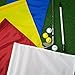 KINGTOP Golf Flag 20x14 Inch - Plain Yellow, 420D Nylon, Tube Inserted - Standard Putting Green Flags for Backyard Practice, Golf Courses, Country Club, 1-Pack