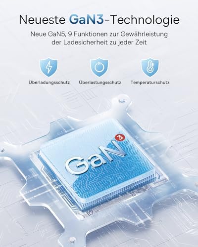 Baseus Ładowarka USB C GaN 30W, Zasilacz sieciowy PD 3.0 QC 3.0 PPS, szybka ładowarka, kompatybilna z iPhone 15/15 Pro/15 Pro Max/14 Pro / 12 Pro Max, Galaxy, Pixel 7-3, iPad (bez kabla do ładowania)