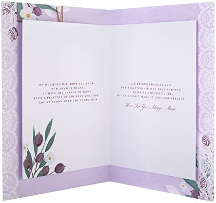 Hallmark Mother's Day Card for Mum - Traditional Floral Design, Purple
