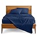Bare Home Queen Sheet Set - 1800 Ultra-Soft Microfiber Bed Sheets - Double Brushed Breathable Bedding - Hypoallergenic - Wrinkle Resistant - Deep Pocket (Queen, Dark Blue)