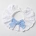 Bothyi Scarf Adjustable Pet Supplies Outfits Pet Bib Round Neck Scarf for New Year Photo Birthday Parties Daily, Blue L