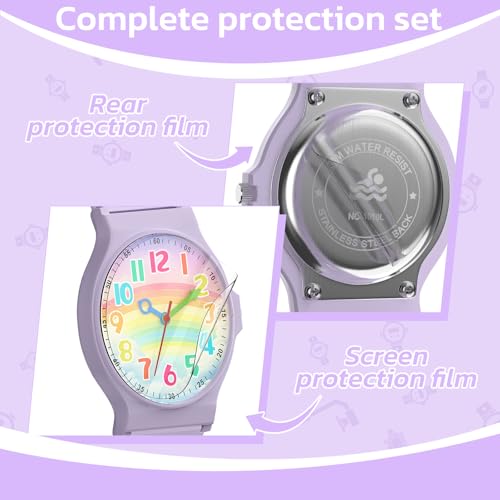 Image of Edillas Kids Teens Watch Analog Girls Boys, Waterproof Stylish Watch for Children,Students with Soft Silicone Strap for Kids Teens 4-16 Years Old