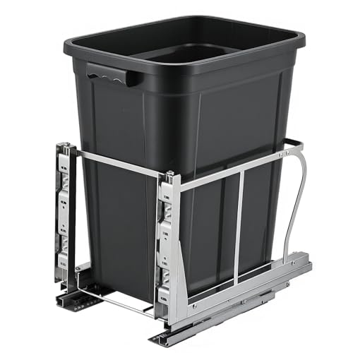 Sistema doble de canecas para basura extraíbles de acero inox miniatura 5