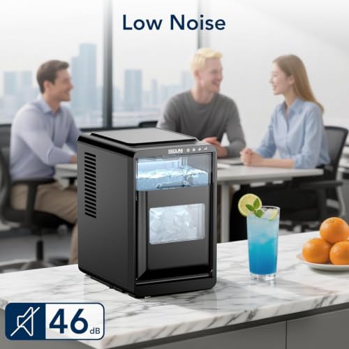 Image of Antarctic Star Countertop Crescent Ice Maker, Slow-Melting Ice Cubes | 27 Lbs /24H Output, 16 Cubes in 15 Mins, One-Touch Self-Cleaning & 24H Timer, Ideal for Kitchen, Office, RV & Parties