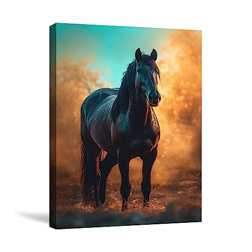 Tableau decoration murale salon : vue animalière sur toile pour un séjour chaleureux