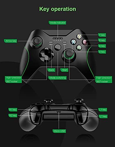 2.4G Wireless Game Controller Joystick for Xbox One Controller for PS3/Android Smart Phone Gamepad for Win PC 7/8/10 Gamepads (1 Set)