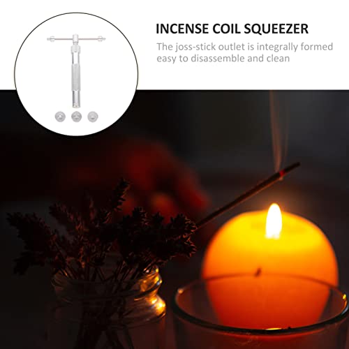 Clay Press Incense Tool Set Incense Coil Making Metal Incense Stick Squeezer Device Manual Incense Coil Extruder Tool For Yoga Meditation Use Metal Extruder #TOP4