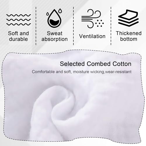 8 Pairs Slouchy Socks for Women, White Scrunchy Slouch Socks, Retro Scrunchy Sock Crew for Running, Hiking, Fitness and Casual Wear (White)4