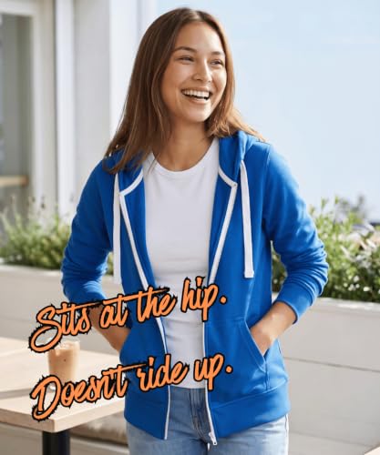 Image of Scott International Women's Cotton Blend Hoodie | Long Sleeve Sweatshirt | Stylish Winter Wear | Hooded Winter Top | Casual Outdoor, Travel, Gym & Everyday Wear | Pullover for Women