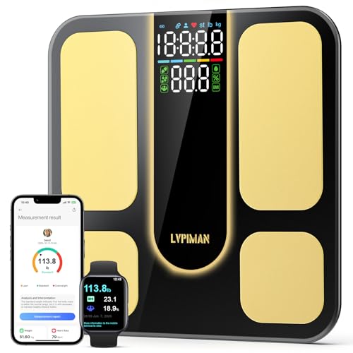 Professional Smart Scale for Body Weight, BMI, Body Fat, Muscle M...