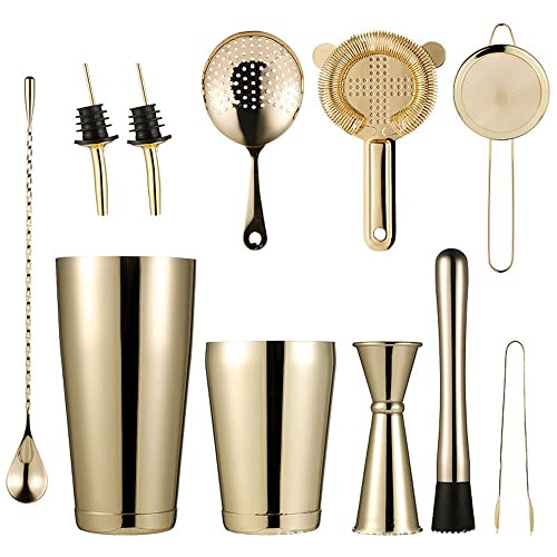 Set de Coctelera Boston 11 Piezas Acero Inoxidable