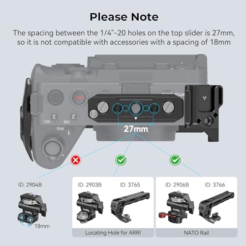 Cage Sony FX30 FX3 SmallRig 4183 avec serre-câble HDMI noir