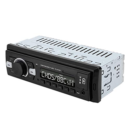 Annadue Marine Bluetooth Dab Car Radio, Digital Radio Receiver, with Dual USB Port, Digital LCD, R_CA, FM, DAB, Radio Car Speaker, Black