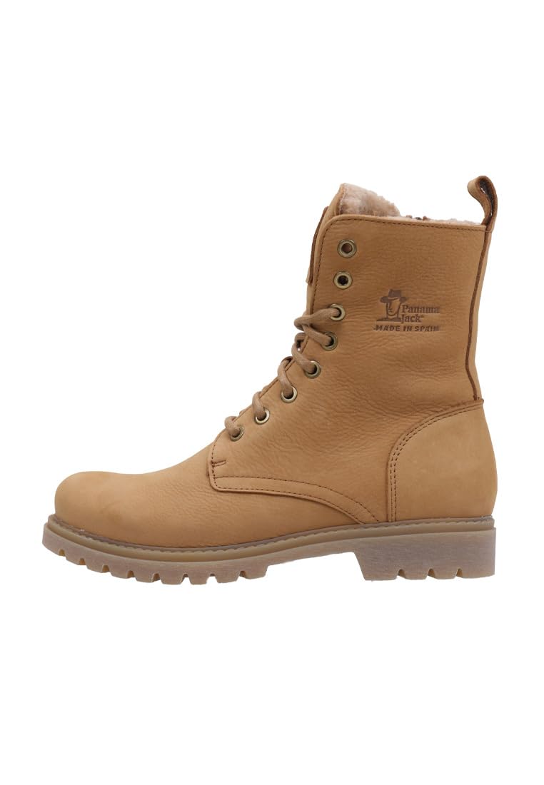 Panama Jack Women's FrisiaCombat Boot, camel, 38 EU