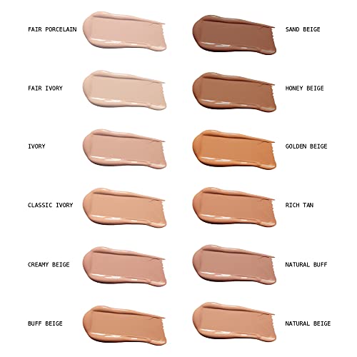 Ruby Kisses Liquid Foundation Medium Coverage, Lightweight, Natural Finish, Face Makeup For All Skin Type, Korean Makeup (Natural Beige) #TOP3