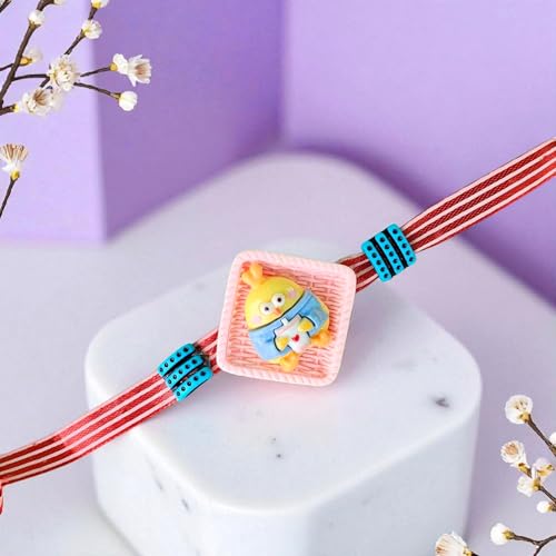 Image of DunDun Chicken Rakhi for Beloved Ones | Special Character Rakhi| Free Tilak Set | Unique Character | PoPo Toys | Assorted Color
