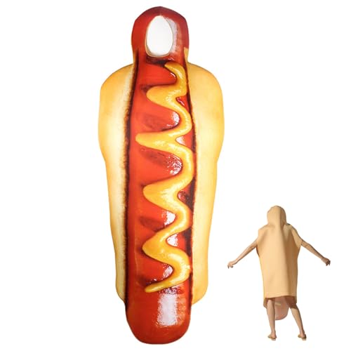 Costume hot-dog mixte pour animation de stand et défilé festif