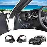 JONKOKO Carbon Fiber Style ABS Car Front Side Air Conditioning Vent Outlet Cover 2pcs for Subaru BRZ Toyota 86 2022-2025 Auto Accessories (Carbon Fiber)